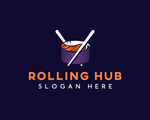 Sushi Japanese Cuisine logo design