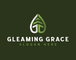 Eco Leaf Letter G logo design