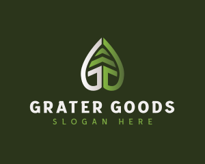 Eco Leaf Letter G logo design