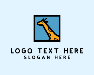 Photograph - Wildlife Giraffe Frame logo design