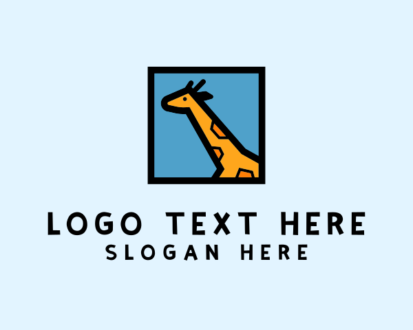 Wildlife Giraffe Frame  logo