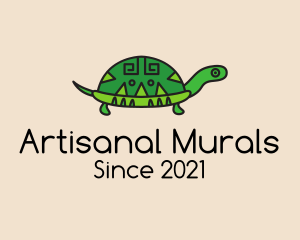 Ethnic Tortoise Animal  logo design