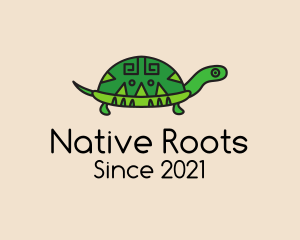 Ethnic Tortoise Animal  logo design