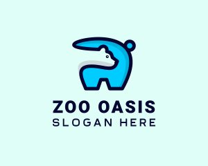 Polar Bear Zoo logo design