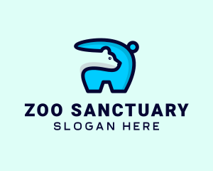 Polar Bear Zoo logo design