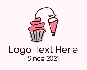Cupcake Muffin Icing  logo design