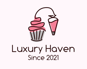 Cupcake Muffin Icing  logo design