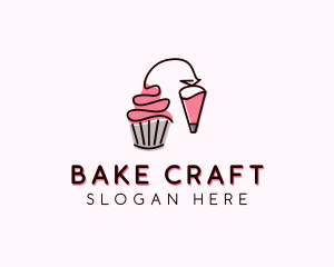 Cupcake Muffin Icing  logo design