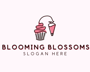 Cupcake Muffin Icing  logo design