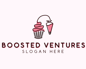 Cupcake Muffin Icing  logo design