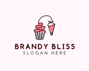 Cupcake Muffin Icing  logo design