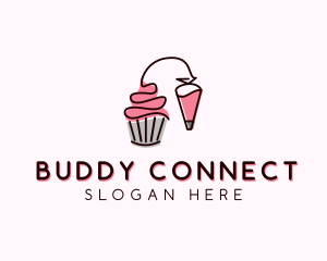 Cupcake Muffin Icing  logo design