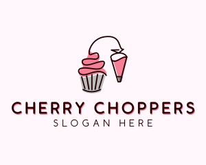 Cupcake Muffin Icing  logo design