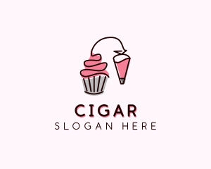 Cupcake Muffin Icing  logo design