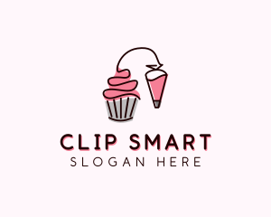 Cupcake Muffin Icing  logo design