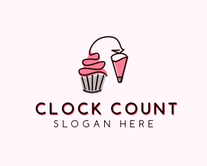 Cupcake Muffin Icing  logo design