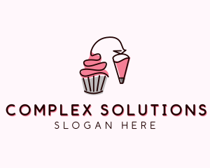 Cupcake Muffin Icing  logo design