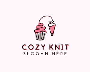 Cupcake Muffin Icing  logo design