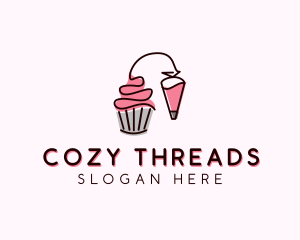 Cupcake Muffin Icing  logo design