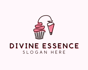 Cupcake Muffin Icing  logo design