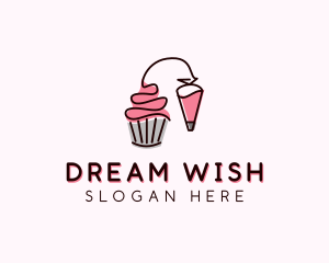 Cupcake Muffin Icing  logo design