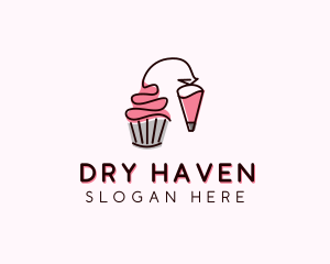 Cupcake Muffin Icing  logo design