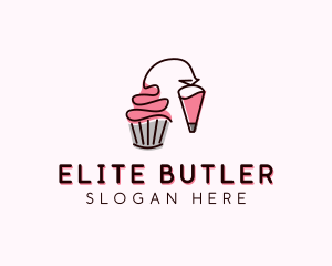 Cupcake Muffin Icing  logo design