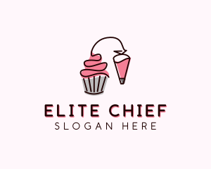 Cupcake Muffin Icing  logo design