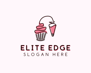 Cupcake Muffin Icing  logo design