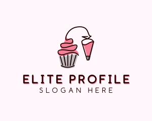 Cupcake Muffin Icing  logo design