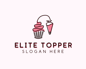 Cupcake Muffin Icing  logo design