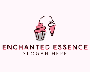 Cupcake Muffin Icing  logo design