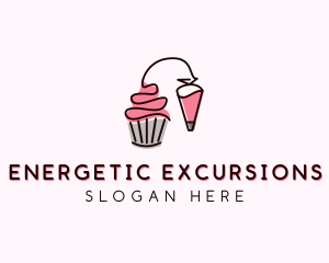 Cupcake Muffin Icing  logo design