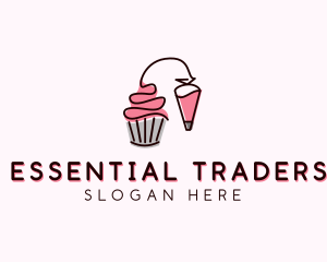 Cupcake Muffin Icing  logo design