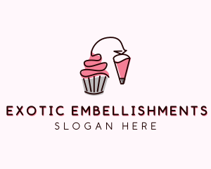 Cupcake Muffin Icing  logo design