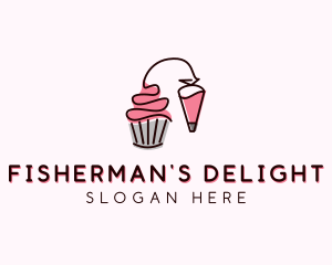 Cupcake Muffin Icing  logo design