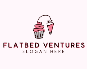 Cupcake Muffin Icing  logo design