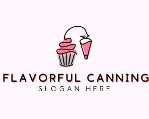 Cupcake Muffin Icing  logo design