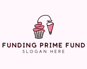 Cupcake Muffin Icing  logo design