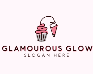 Cupcake Muffin Icing  logo design