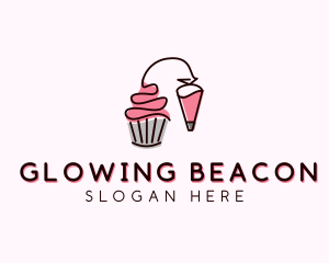 Cupcake Muffin Icing  logo design