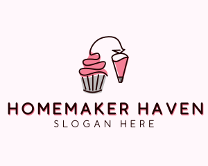 Cupcake Muffin Icing  logo design