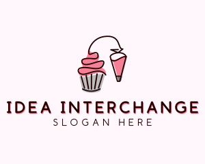 Cupcake Muffin Icing  logo design