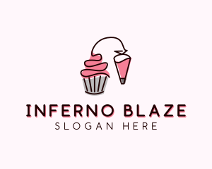 Cupcake Muffin Icing  logo design