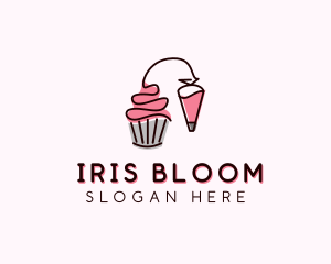 Cupcake Muffin Icing  logo design