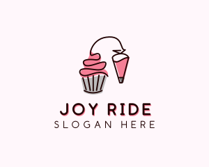 Cupcake Muffin Icing  logo design