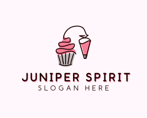 Cupcake Muffin Icing  logo design