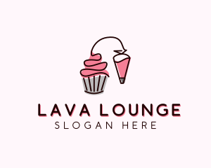 Cupcake Muffin Icing  logo design