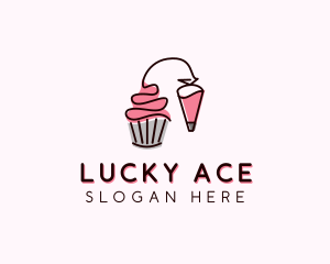 Cupcake Muffin Icing  logo design