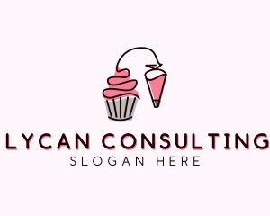 Cupcake Muffin Icing  logo design